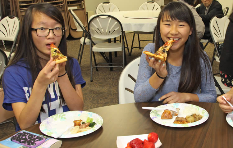 Lunch fellowship at Friendship Agape