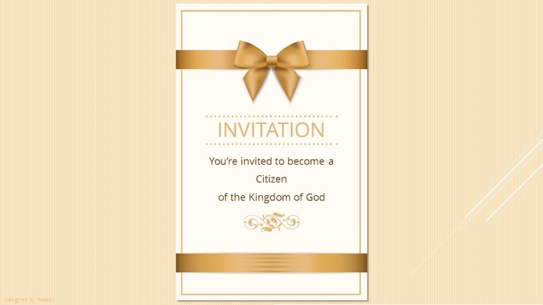 Invitation to Kingdom of God